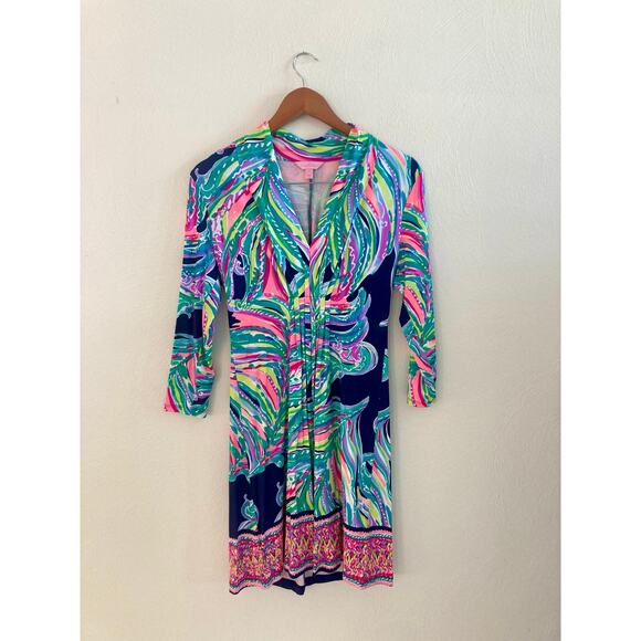 EUC Lilly Pulitzer Margate Bright Don't Leave Me Hanging Dress S - Picture 10 of 10